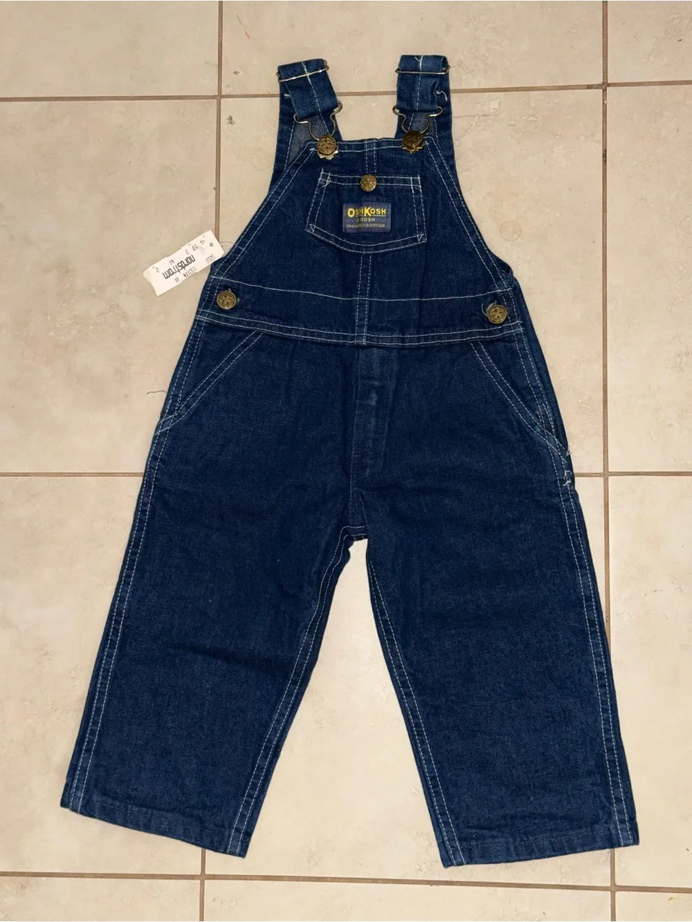 OshKosh B'gosh Dark Blue Denim Kids Overalls